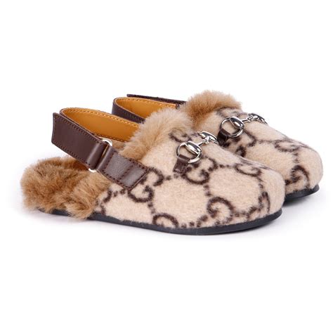 gucci faux fur slippers